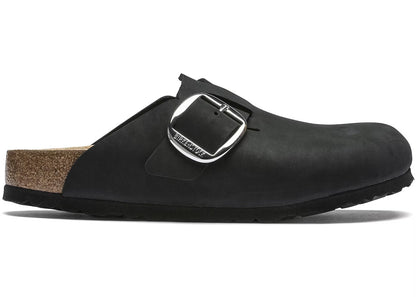 Birkenstock Boston Big Buckle Nubuck Leather Clogs