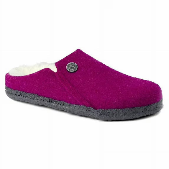 Birkenstock Zermatt Kids Shearling Wool Clog Berry Pink