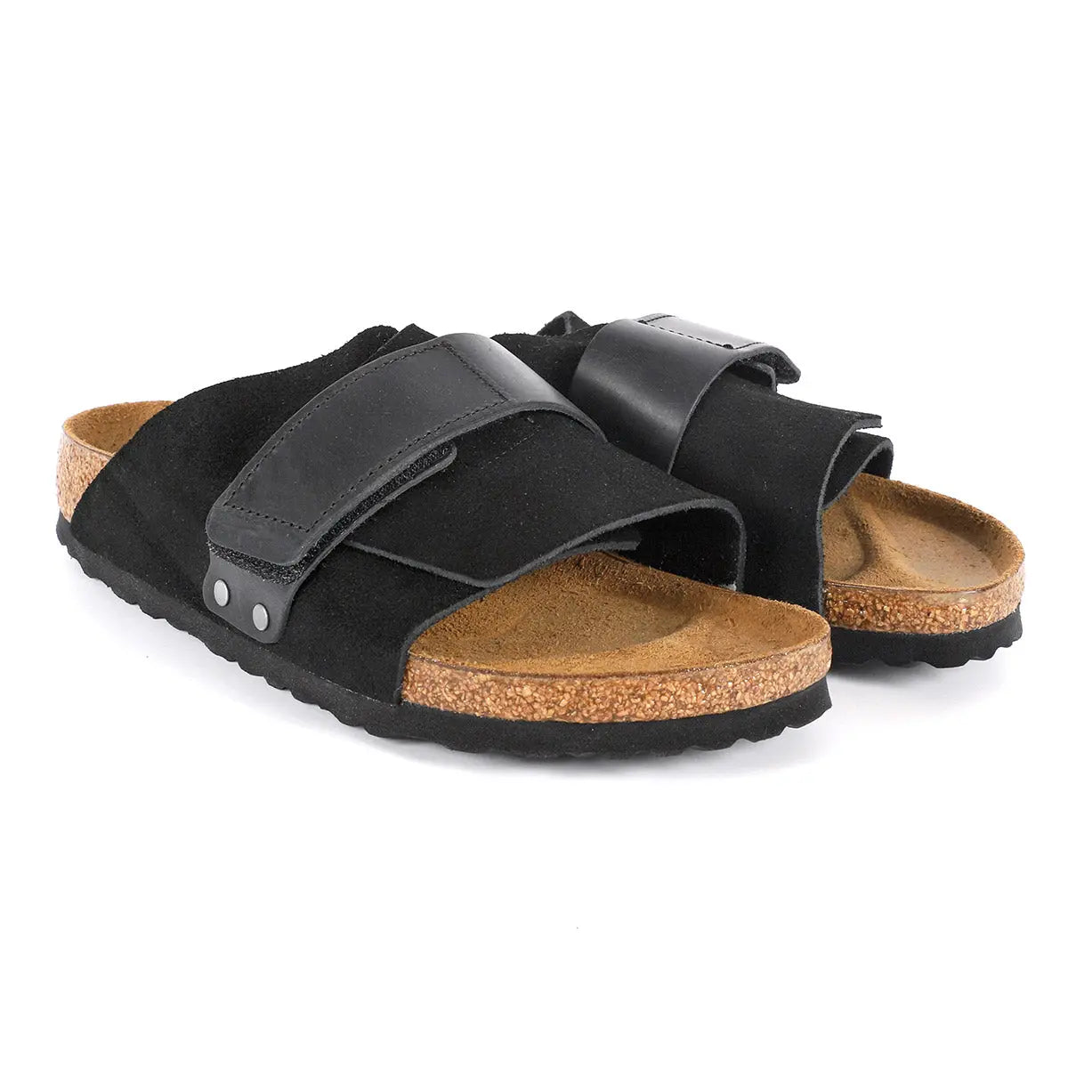 Birkenstock Kyoto Oiled Leather Suede Leather Sandals
