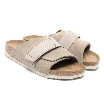 Birkenstock Men's Kyoto Nubuck Suede Leather Sandals