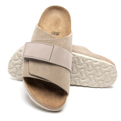 Birkenstock Men's Kyoto Nubuck Suede Leather Sandals