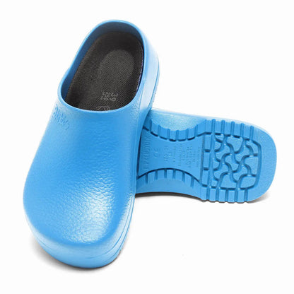 Birkenstock Super-Birki Polyurethane Ciel Blue Light Clogs
