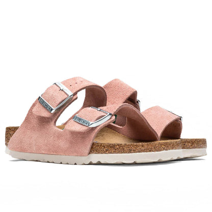 Birkenstock Arizona Soft Footbed Suede Leather Pink Clay Sandals