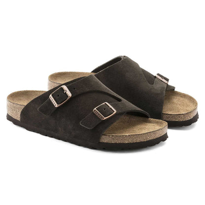 Birkenstock Unisex Zurich Bs Suede Leather SF mocha