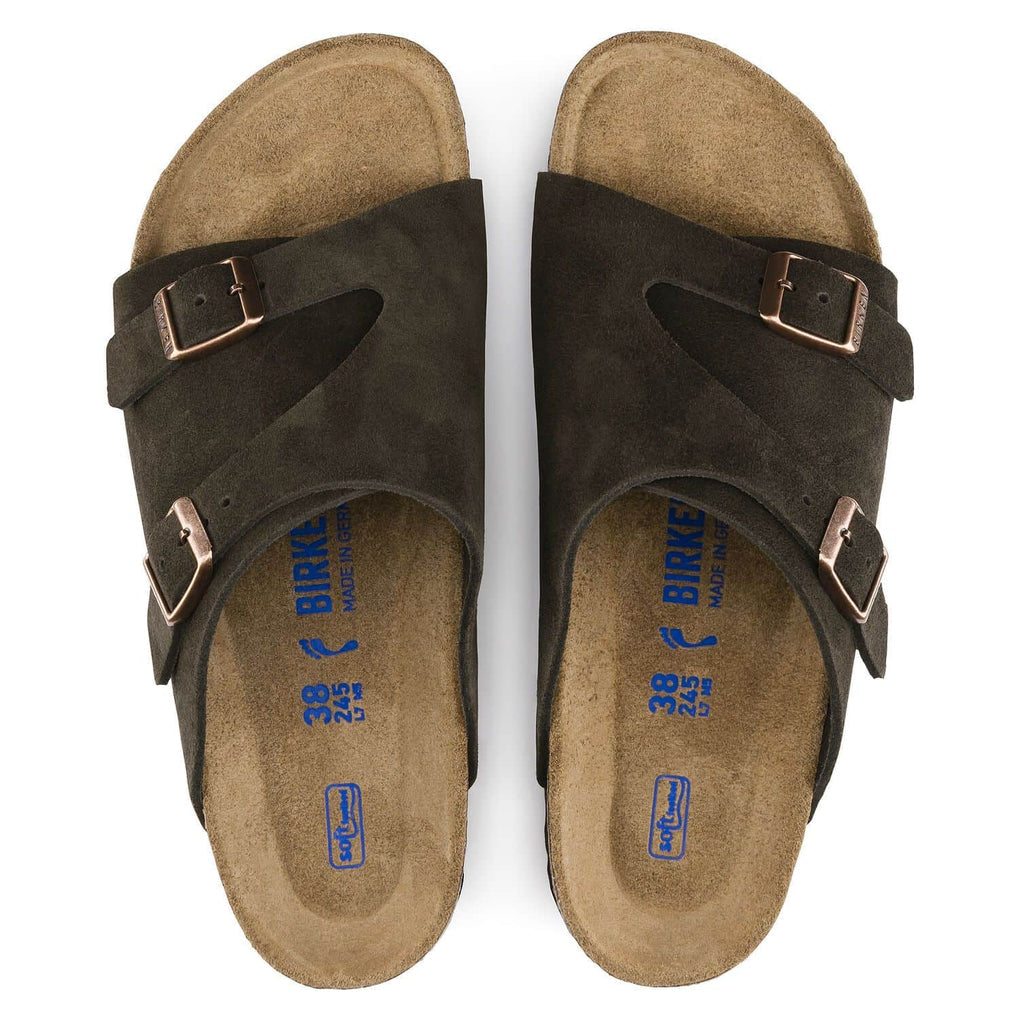 Birkenstock Unisex Zurich Bs Suede Leather SF mocha