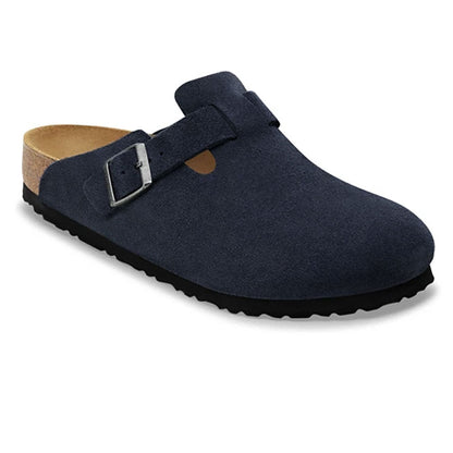 Birkenstock Boston Soft Footbed Suede Leather Clogs