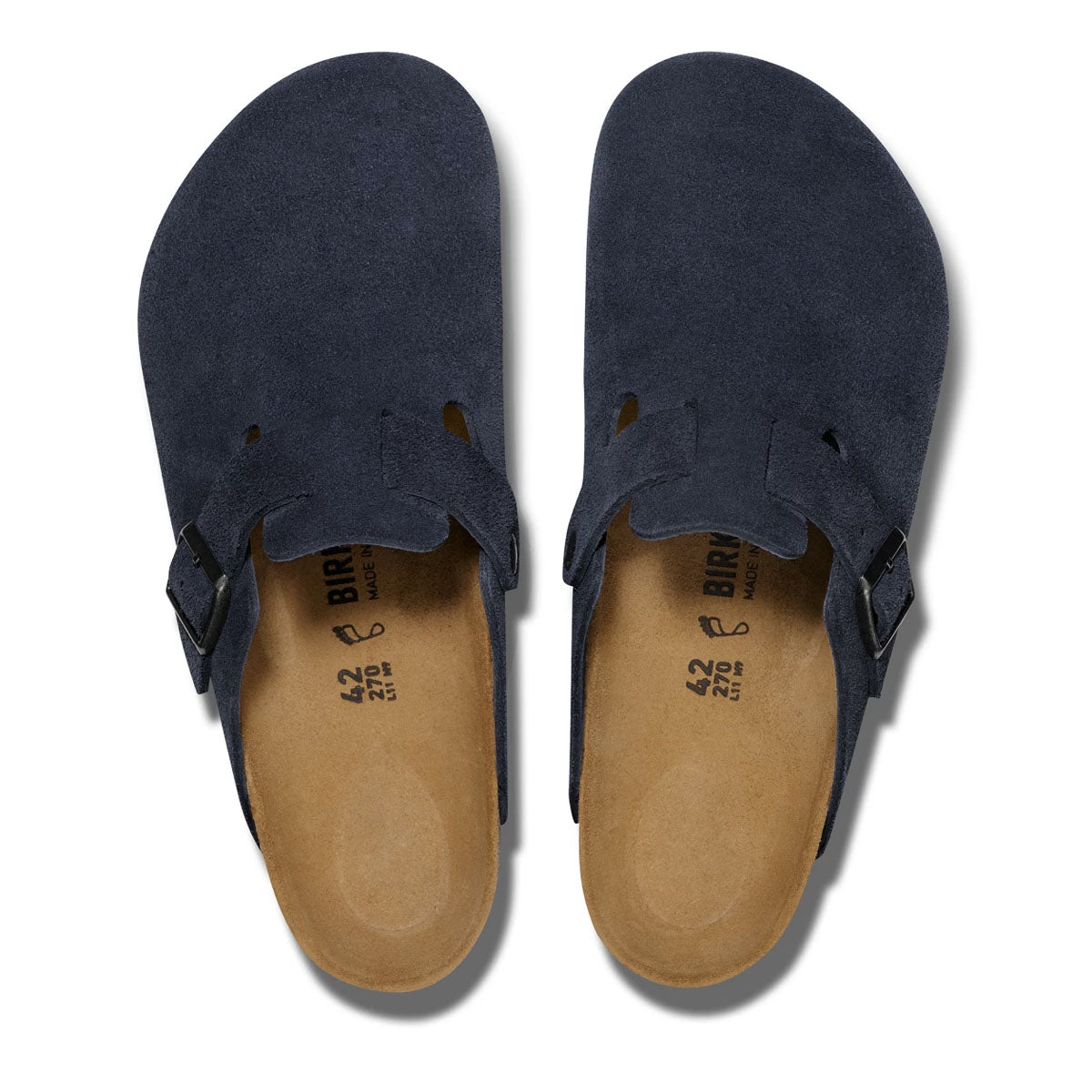 Birkenstock Boston Soft Footbed Suede Leather Clogs