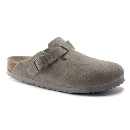 Birkenstock Boston Soft Footbed Suede Leather Clogs