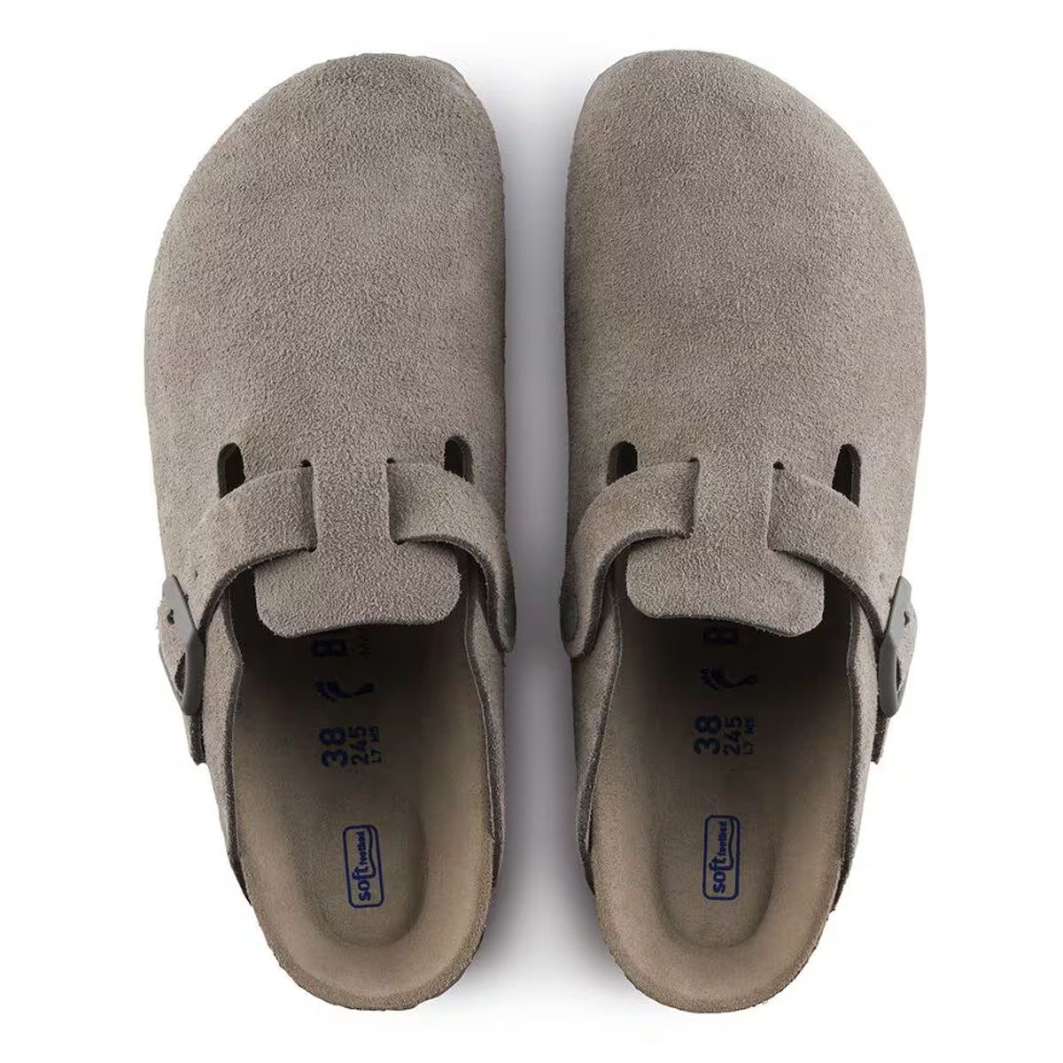 Birkenstock Boston Soft Footbed Suede Leather Clogs