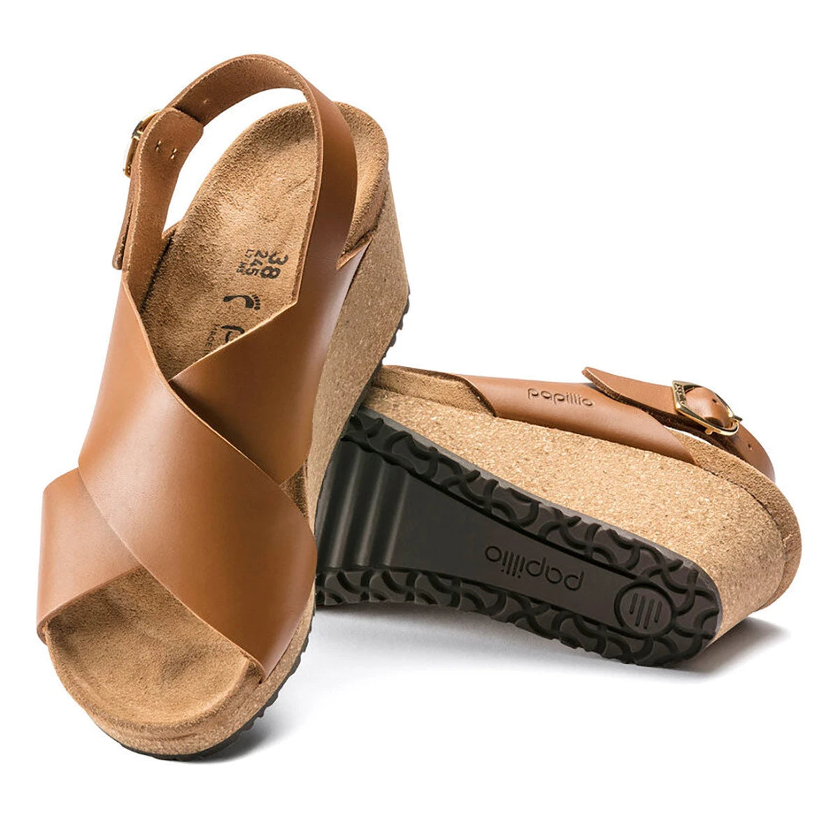 Birkenstock Women's Papillio Samira Natural Leather Sandals