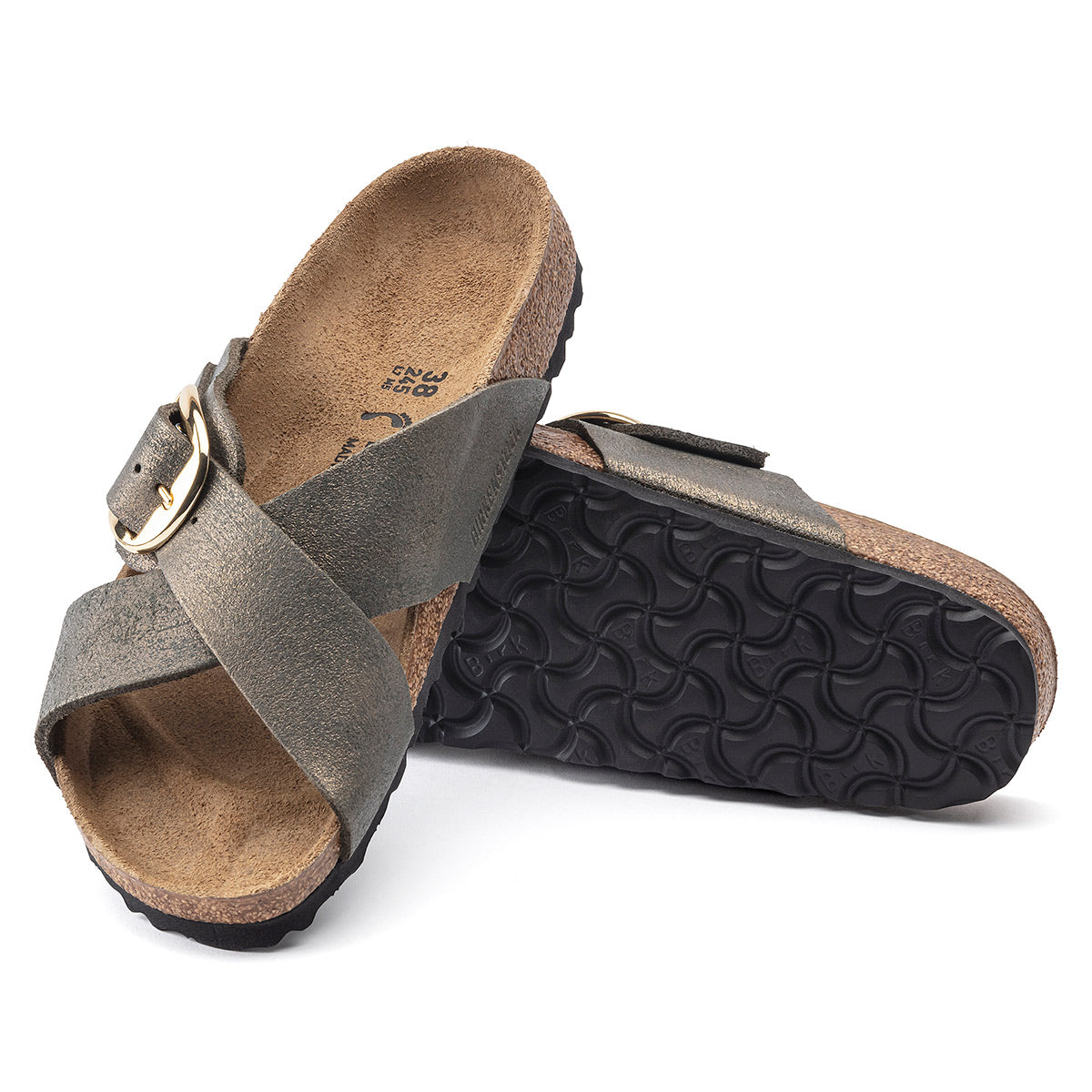 Birkenstock Women's Siena Big Buckle Suede Sandals