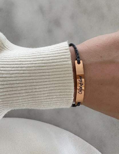 Elevated Faith Black Child of God Bracelet