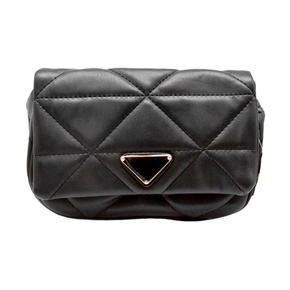 Faux Leather Rectangle Clutch Crossbody Bag