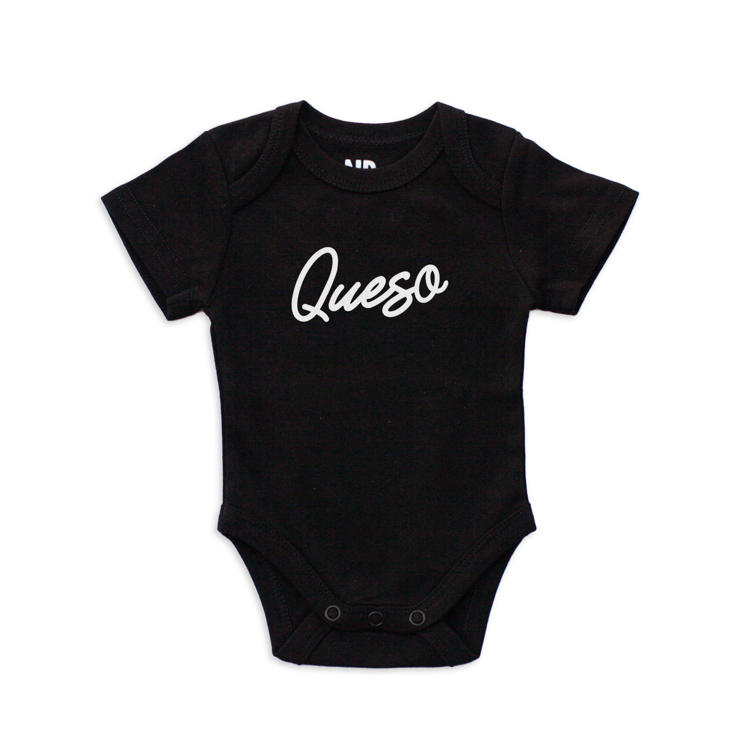 Frankie Jean Queso Cursive Onesie