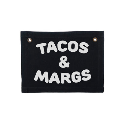 Frankie Jean Tacos & Margs Small Canvas Flag
