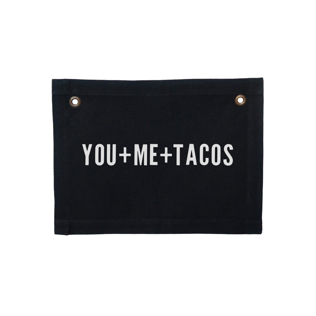Frankie Jean You+Me+Tacos Small Canvas Flag