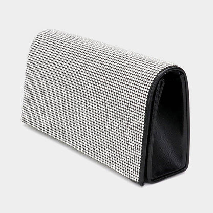 Bling Solid Evening Clutch Crossbody Bag