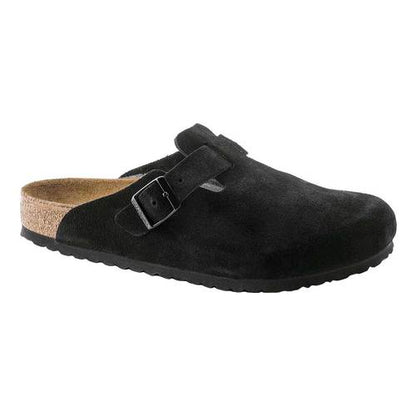 Birkenstock Boston Soft Footbed Suede Leather Clogs