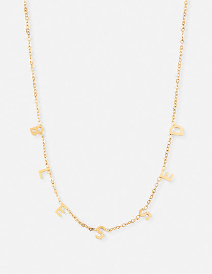 Elevated Faith Blessed Dainty Necklace
