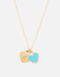 Elevated Faith Blue Enamel Heart Logo Necklace