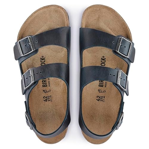 Birkenstock Unisex Milano Oiled Leather Insignia Blue