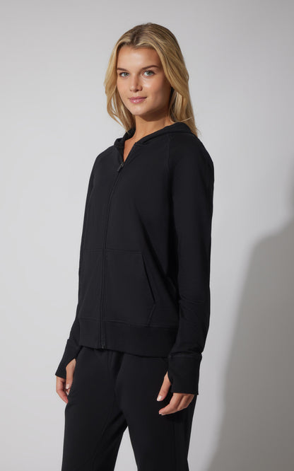 90 Degree by Reflex Terry Everyday Full Zip Hoodie Jacket