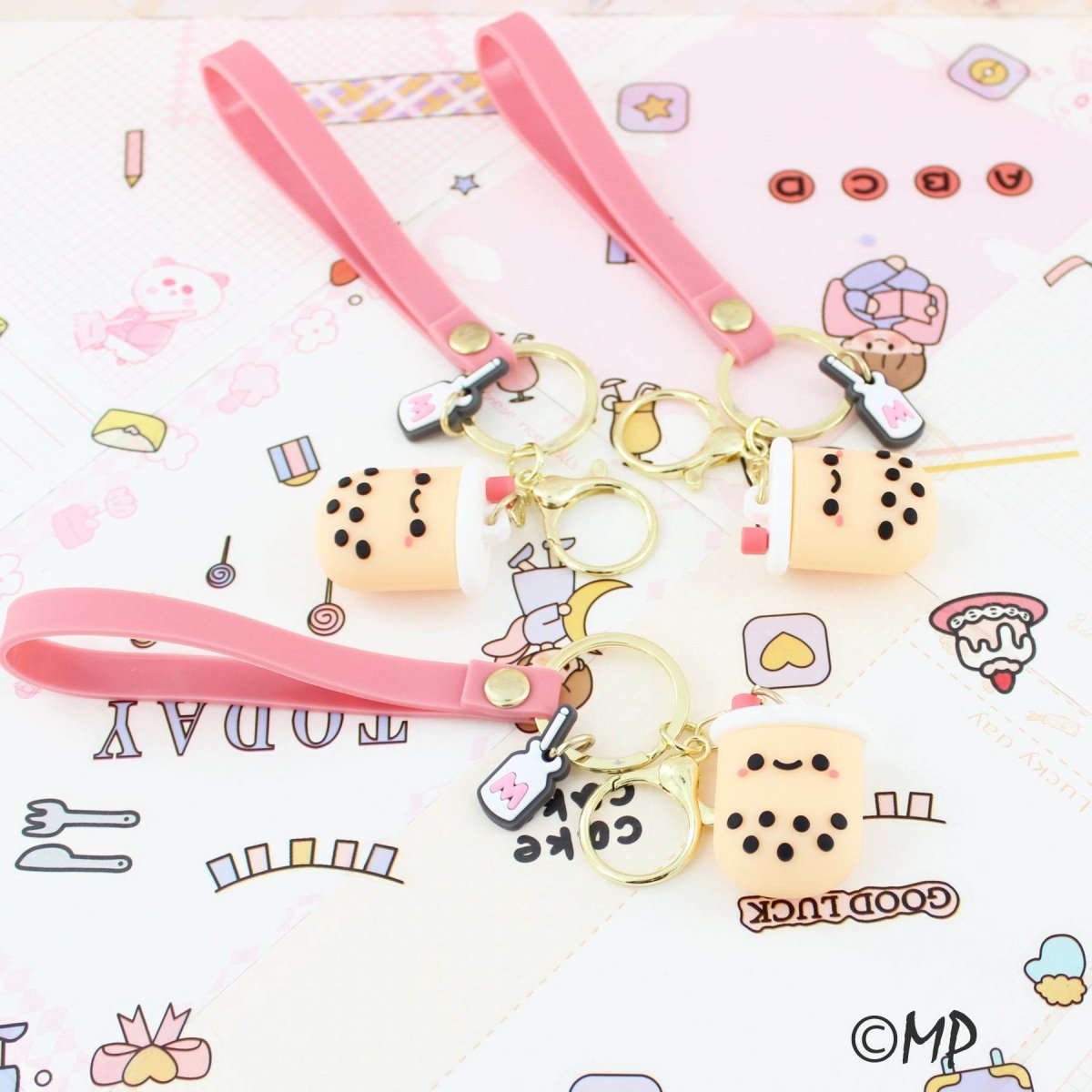 Charming Bubble Tea Keychain – Perfect for Boba Tea Enthusiasts