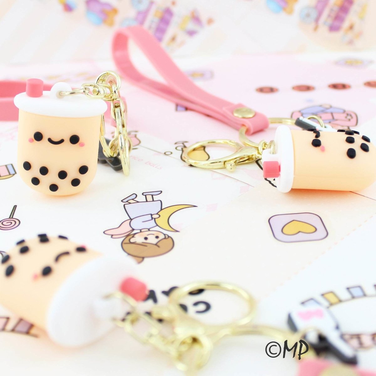 Charming Bubble Tea Keychain – Perfect for Boba Tea Enthusiasts