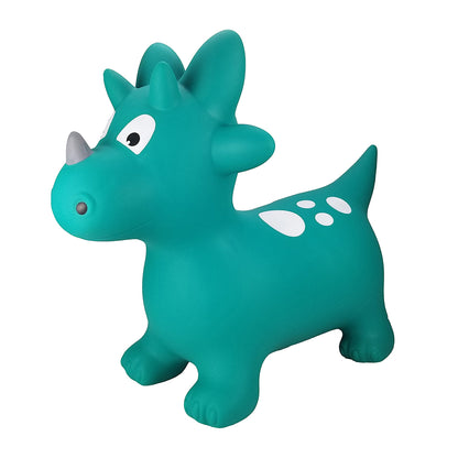 BounceZiez Inflatable Bouncy Ride-On Hopper with Pump - Dino