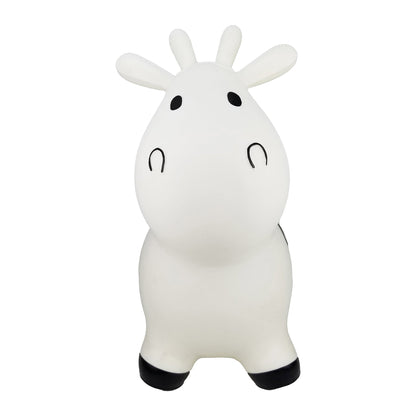 BounceZiez Inflatable Bouncy Ride-On Hopper with Pump - Cow
