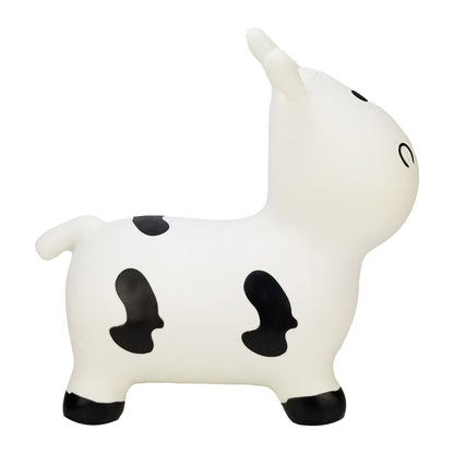 BounceZiez Inflatable Bouncy Ride-On Hopper with Pump - Cow