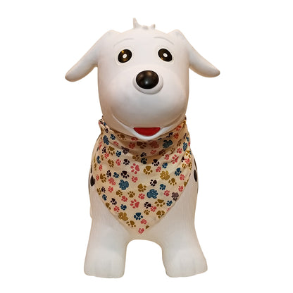 BounceZiez Inflatable Bouncy Ride-On Hopper with Pump - Dog
