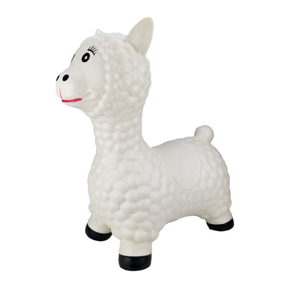 BounceZiez Inflatable Bouncy Ride-On Hopper with Pump - Llama