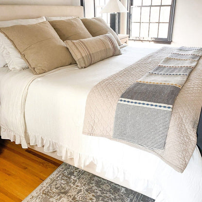 Belgian Flax Linen Rich Cotton Blend Quilt 3 Piece Set