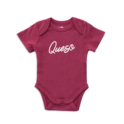 Frankie Jean Queso Cursive Onesie