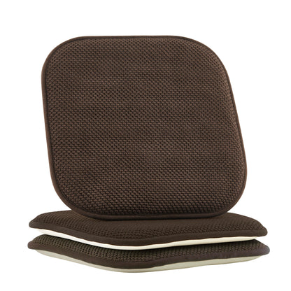 Elegant Comfort 2 Pack Textured Chair Cushion Covers - Skid-Proof Rubber Backing