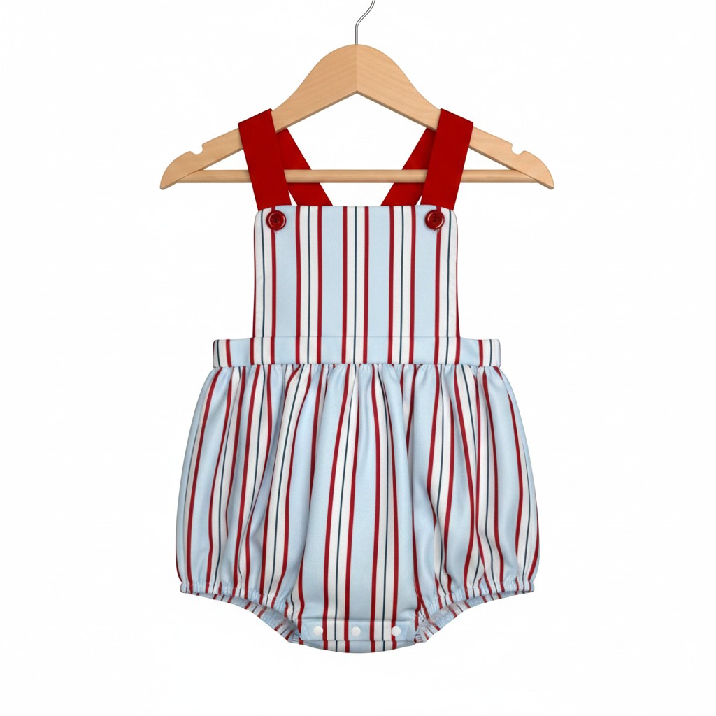 All-American Stripes Bubble Romper