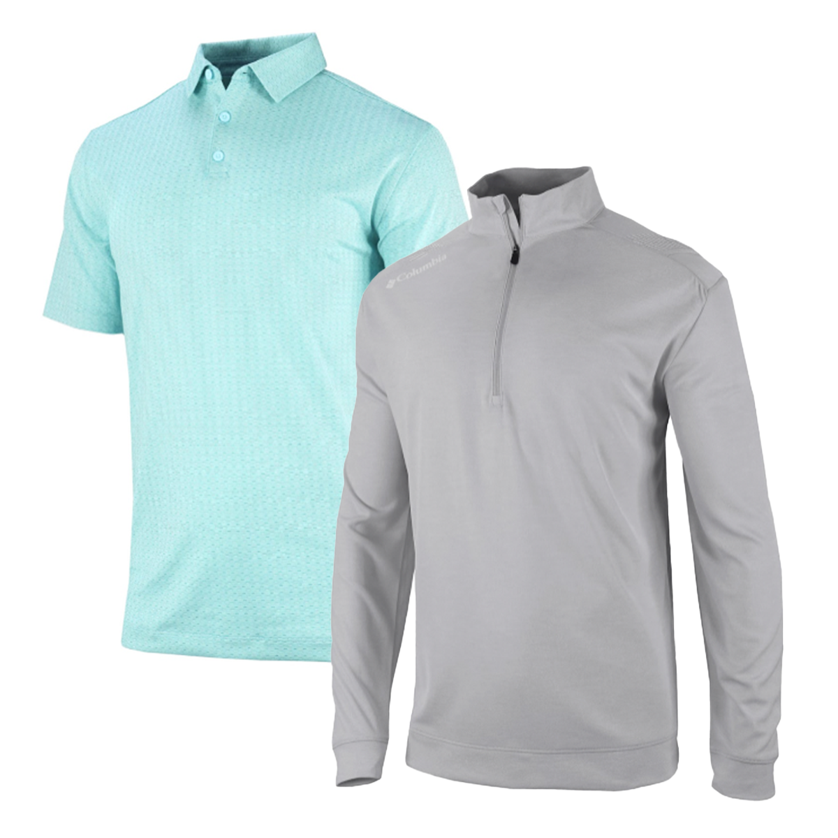 Columbia Men's Gulf Stream Crosswater Ridge Polo + Cool Crey Oakland Downs Pullover