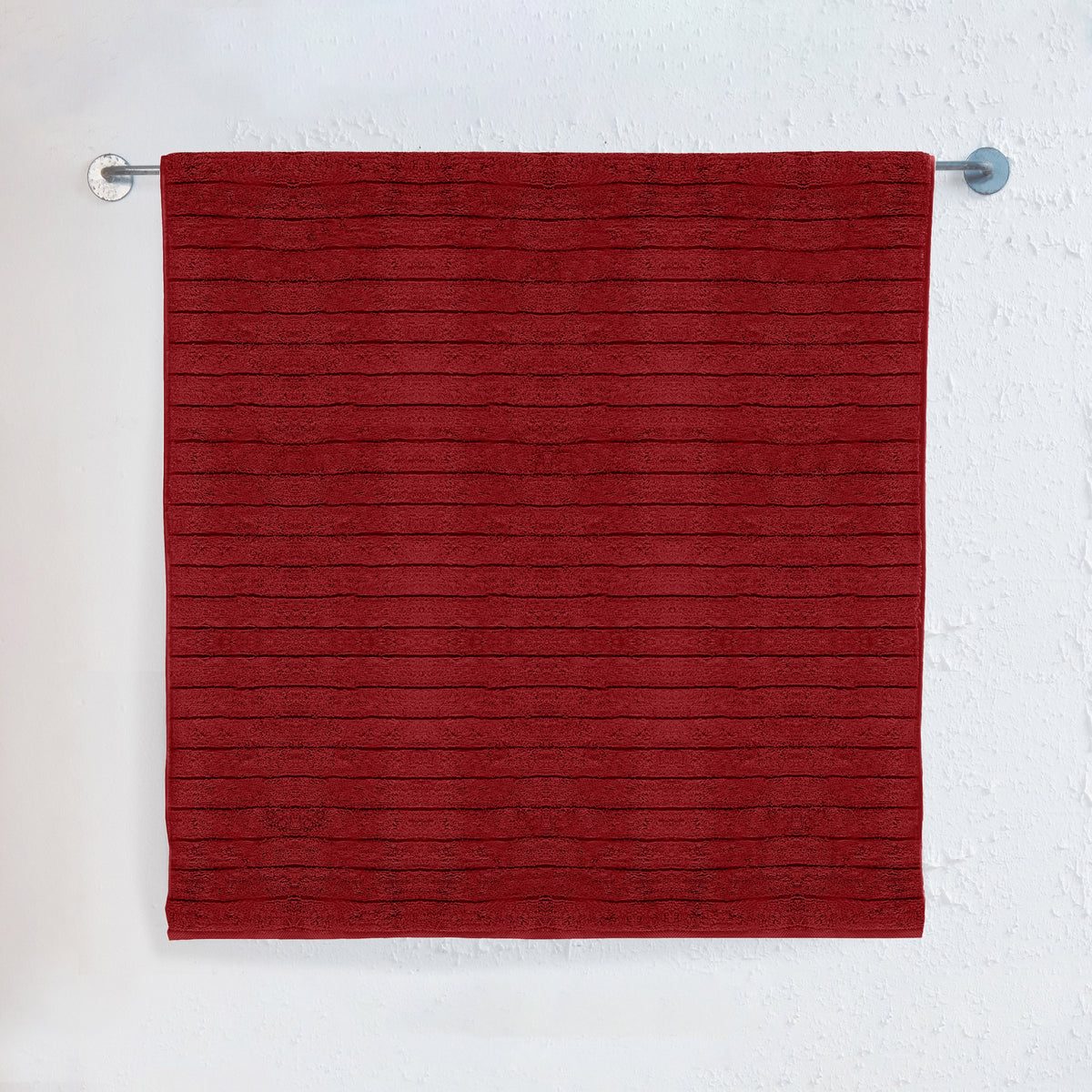 Elegant Comfort 1-Piece Premium Turkish Cotton Corduroy Stripe Jumbo Towel, 35x 70 inch