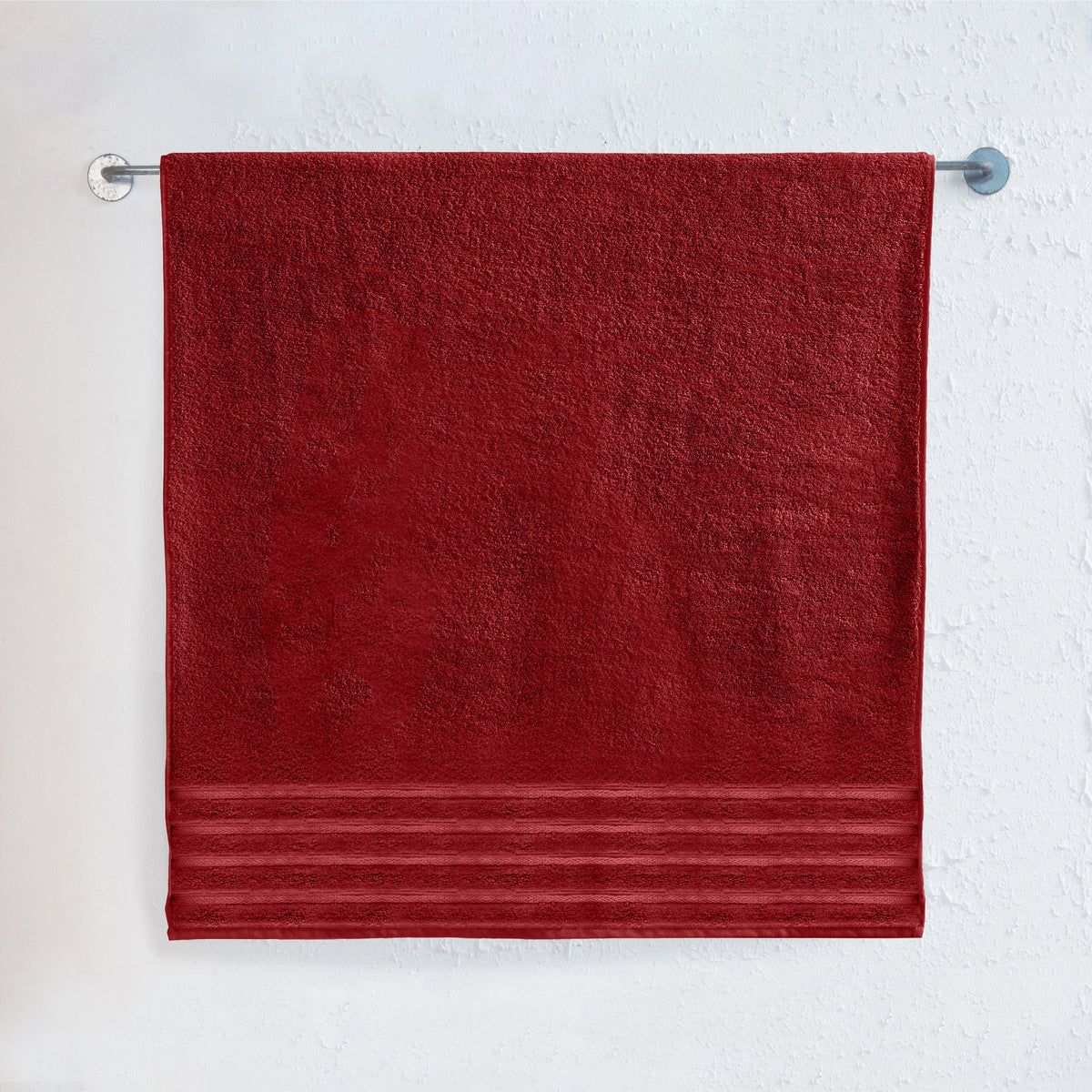 Elegant Comfort 1-Piece Premium Turkish Cotton 4 Lines Stripe Jumbo Towel, 35x 70 inch