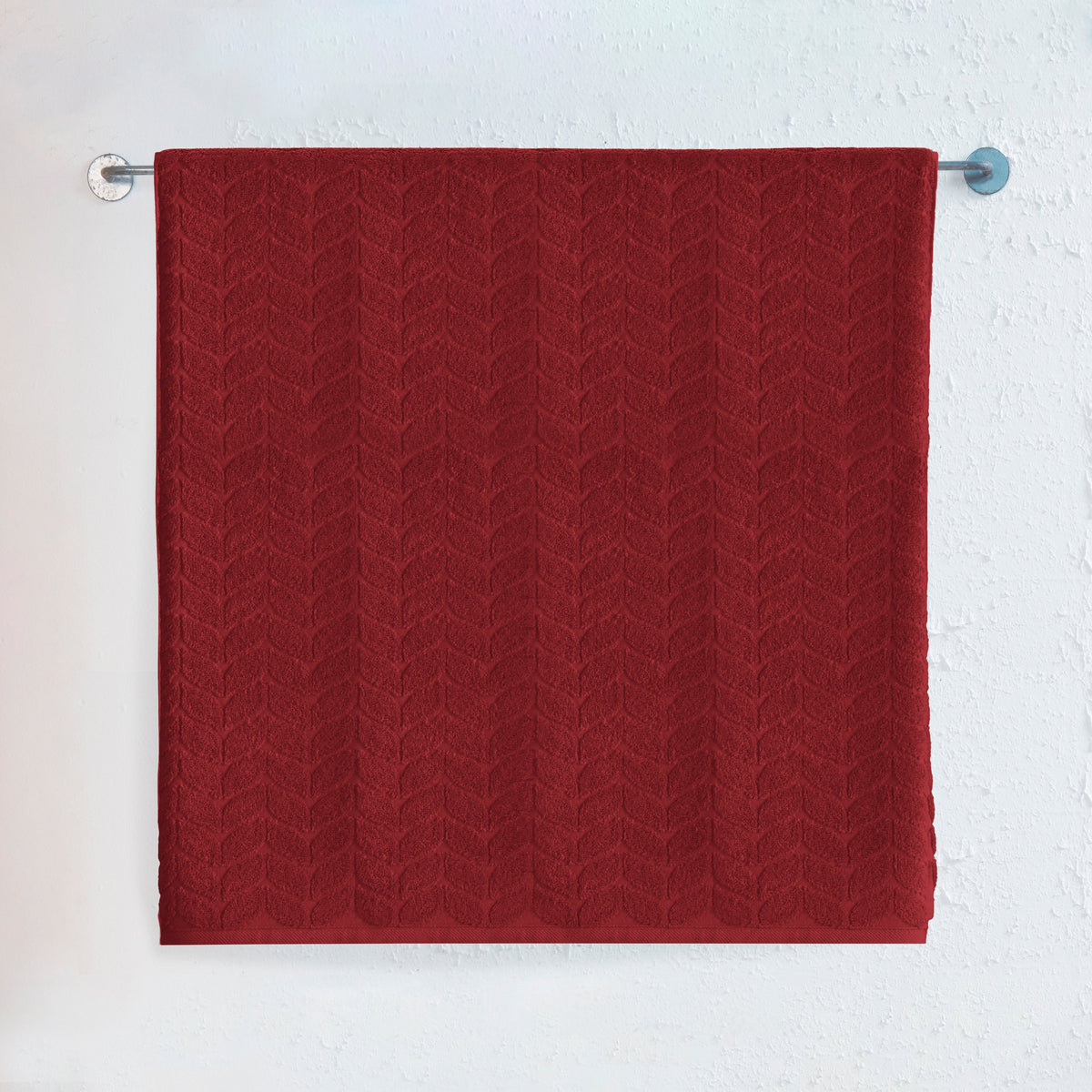 Elegant Comfort 1-Piece Premium Turkish Cotton Braided Jumbo Towel, 35x 70 inch