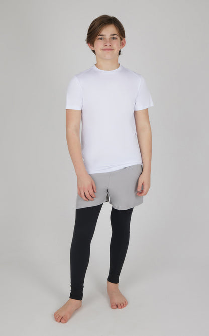 90 Degree by Reflex Boys 2 PK Running Short and Legging