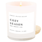 Cozy Season Soy Candle - White Jar - 11 oz