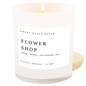 Flower Shop Soy Candle - White Jar - 11 oz