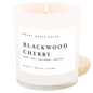 Blackwood Cherry Soy Candle - White Jar - 11 oz