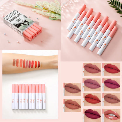 10-Piece Velvet Matte Lip Gloss Set