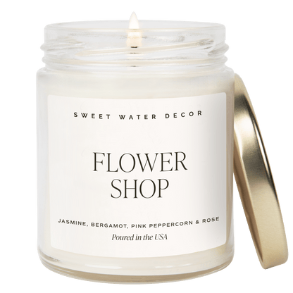 Flower Shop Soy Candle - Clear Jar - 9 oz