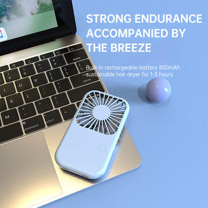 New Handheld Small Fan Mini Portable Pocket Usb Charging Fan Dormitory Desktop Small Fan
