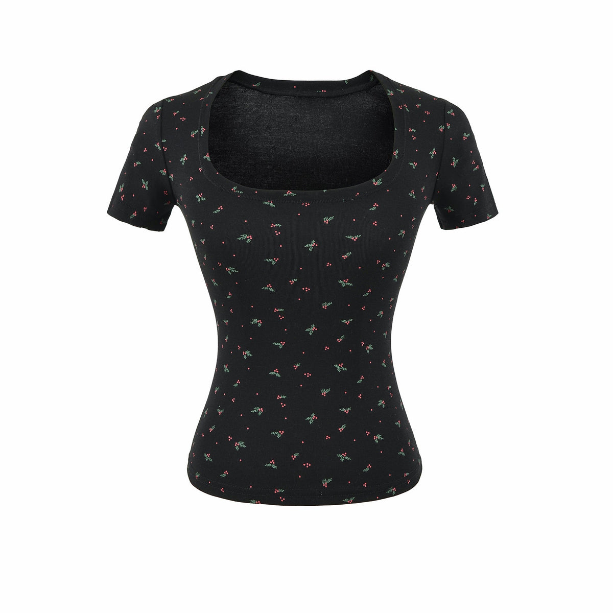 U-Neck Short Sleeve T-Shirt for Women