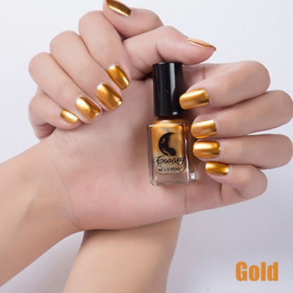 14-Color Metallic Nail Polish Set